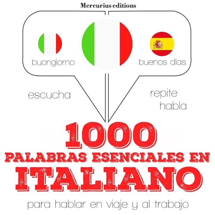 Portada de 1000 palabras esenciales en italiano, de J. M. Gardner