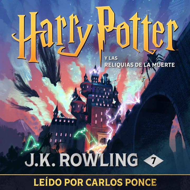 Portada de Harry Potter y las Reliquias de la Muerte, de J.K. Rowling