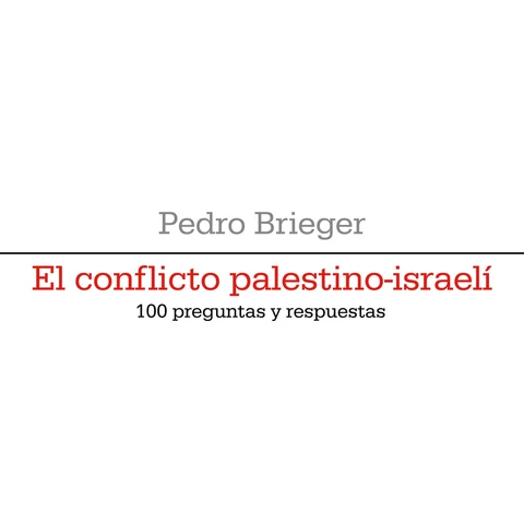 Portada de El conflicto palestino-israelí