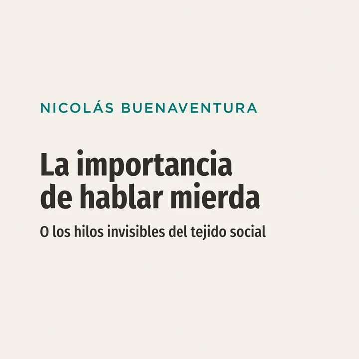 Portada de La importancia de hablar m****a, de Nicolás Buenaventura