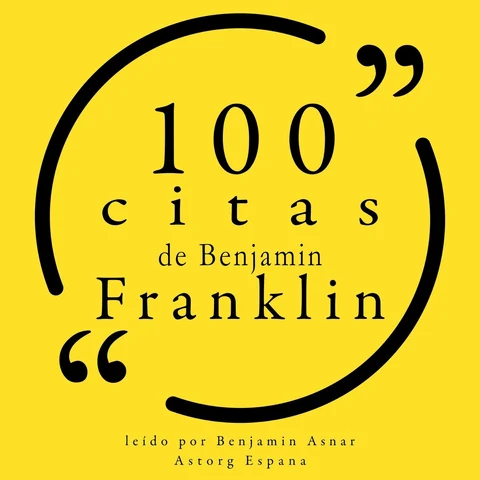 Portada de 100 citas de Benjamin Franklin