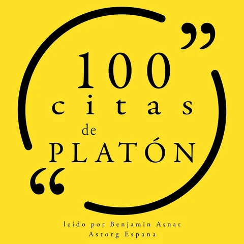 Portada de 100 citas de Platón
