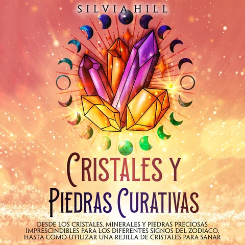 Portada de Cristales y piedras curativas: Desde los cristales, minerales y piedras preciosas imprescindibles para los diferentes signos del zodiaco, hasta cómo utilizar una rejilla de cristales para sanar