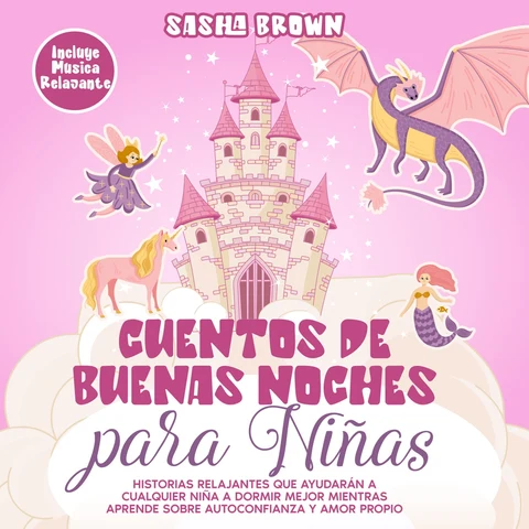Portada de Cuentos de Buenas Noches para Niñas: Sirenas, Unicornios, Princesas, Hadas y más