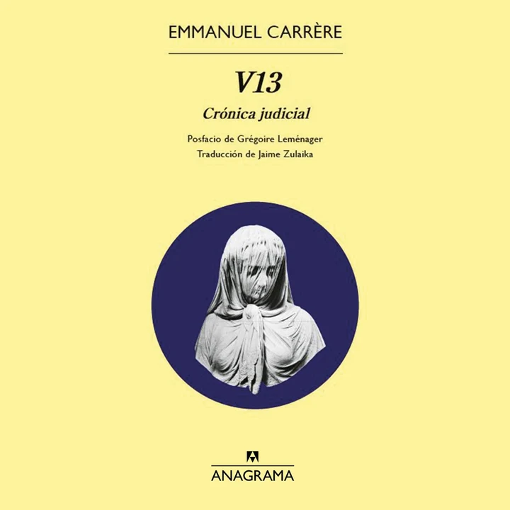 Portada de V13, de Emmanuel Carrère