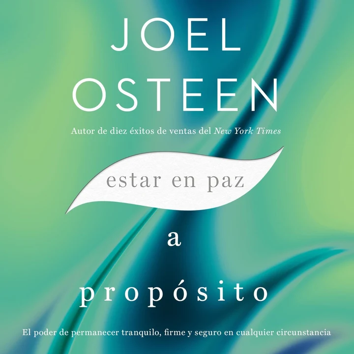 Portada de Estar en paz a propósito, de Joel Osteen
