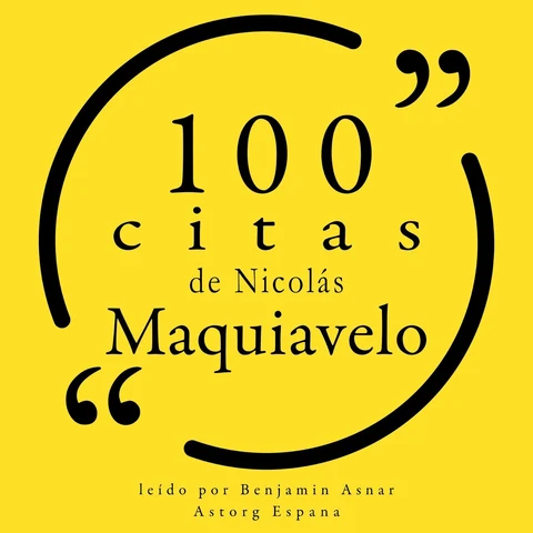 Portada de 100 citas de Nicolás Maquiavelo