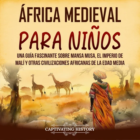 Portada de África Medieval para Niños: Una guía fascinante sobre Mansa Musa, el Imperio de Malí y otras civilizaciones africanas de la Edad Media