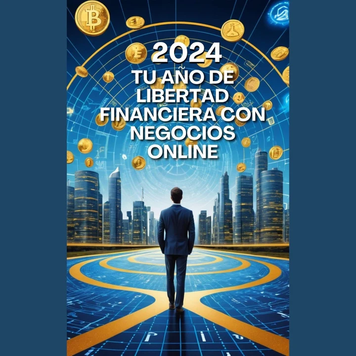 Portada de 2024: Tu Año de Libertad Financiera con Negocios Online, de Coplin