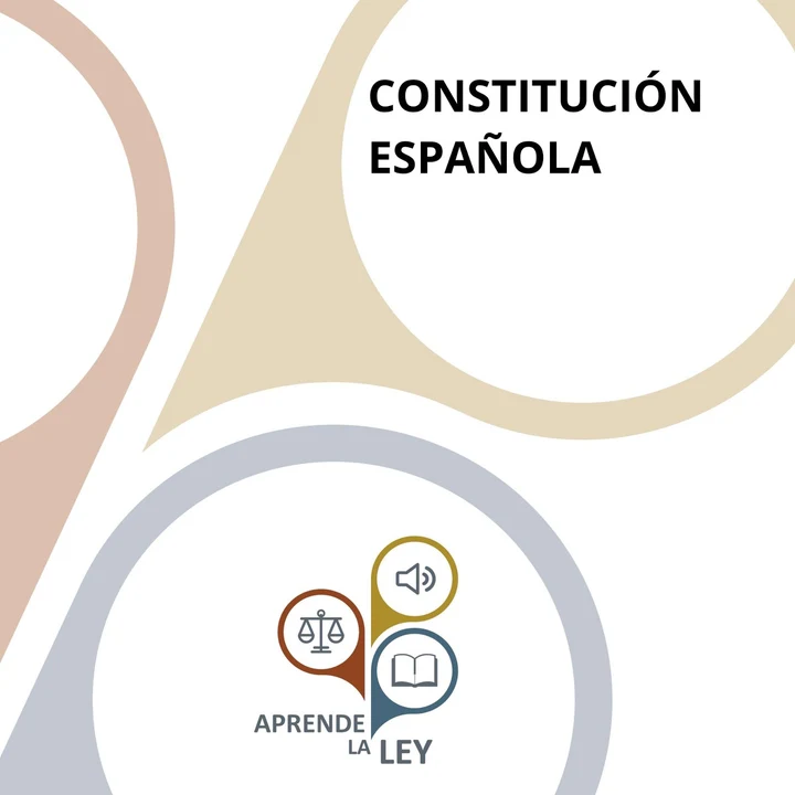 Portada de CONSTITUCIÓN ESPAÑOLA, de Aprende Ley