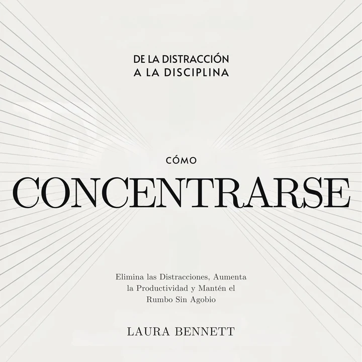 Portada de Cómo Concentrarse: De la Distracción a la Disciplina: Elimina las Distracciones, Aumenta la Productividad y Mantén el Rumbo Sin Agobio, de Laura Bennett