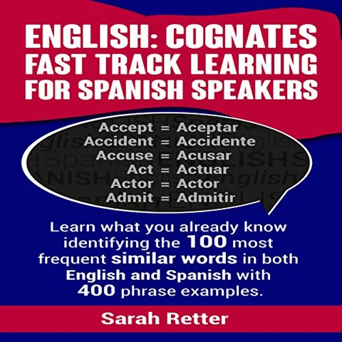 Portada de English: Cognates: Fast Track Learning for Spanish Speakers