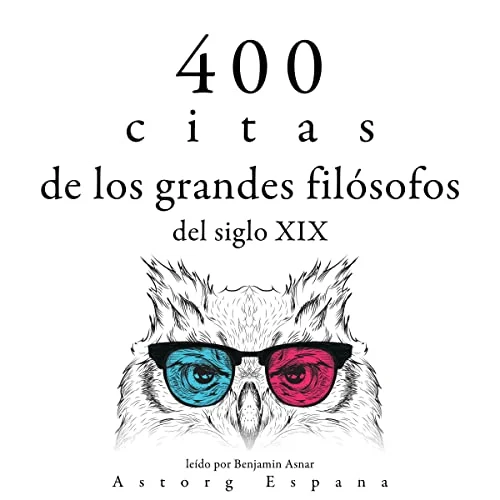 Portada de 400 citas de los grandes filósofos del siglo XIX, de divers auters