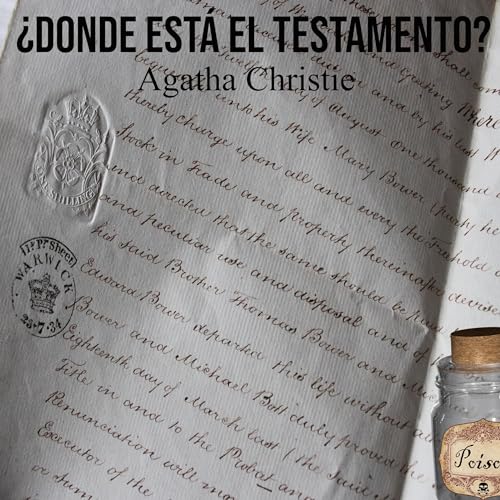 Portada de Dónde está el testamento, de Agatha Christie