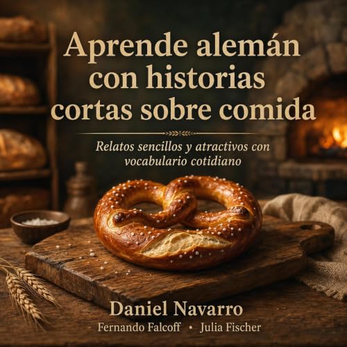 Portada de Aprende alemán con historias cortas sobre comida