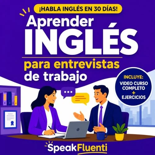 Portada de Aprender Inglés para Entrevistas de Trabajo, de Speak Fluenti