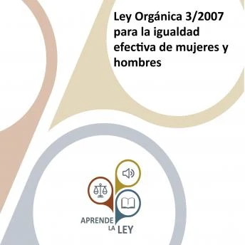 Portada de Ley Orgánica 3/2007 para la igualdad efectiva de mujeres y hombres