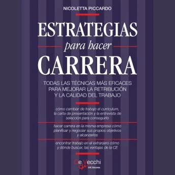 Portada de Estrategias para hacer carrera, de Nicoletta Piccardo