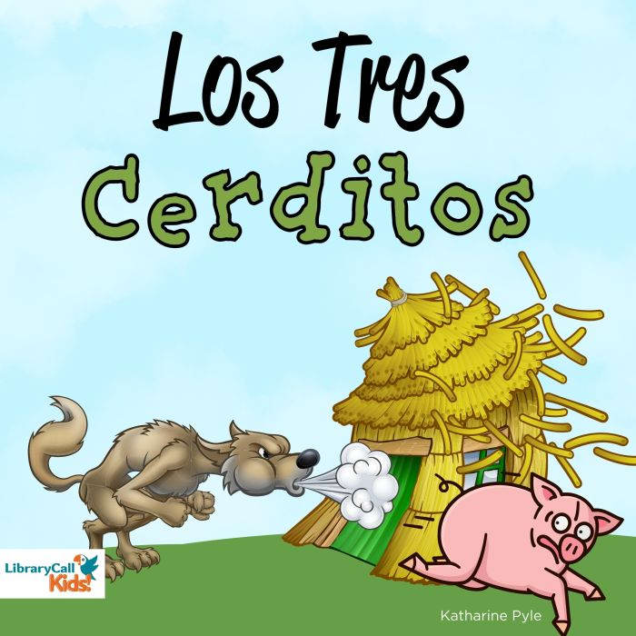 Portada de Los tres cerditos, de Katharine Pyle, Stephaney Cortes Alvarado