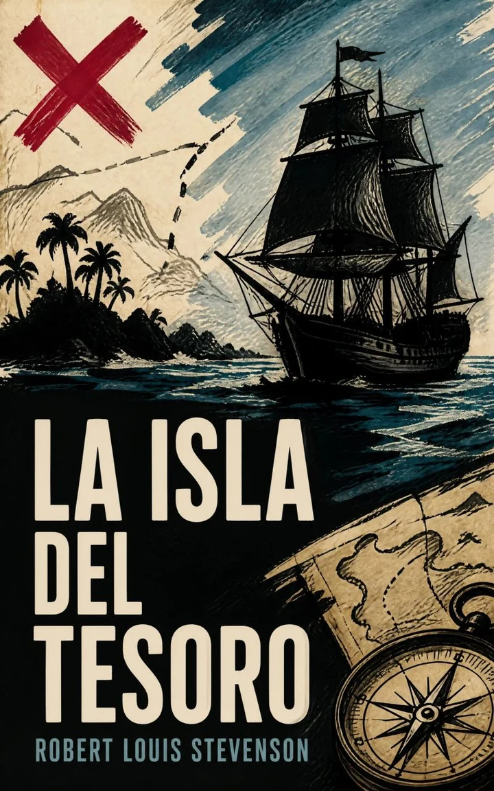 Portada de La Isla Del Tesoro, de Robert Louis Stevenson