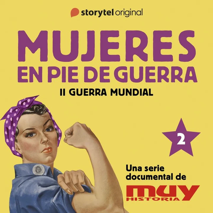 Portada de Rosie, la aviadora: Mujeres en pie de guerra 2, de Iván Patxi Gómez, Marta Corbal, Muy Historia, Carmen Sabalete, Elena Baltar, Francisca Rosa Sanchez, Laura Lara Martínez, María Lara Martínez, Teresa Marcos