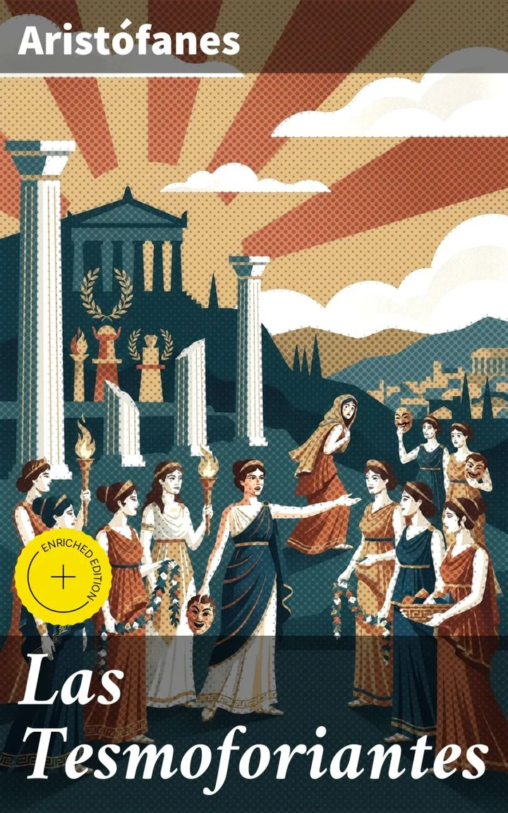 Portada de Las Tesmoforiantes, de Aristófanes