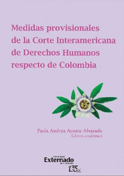 Portada de Medidas provisionales de la Corte Interamericana de Derechos Humanos respecto de Colombia