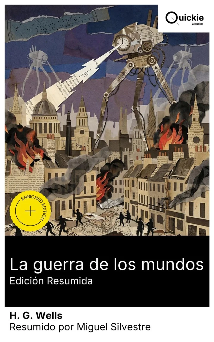 Portada de La guerra de los mundos (Edición resumida), de H. G. Wells