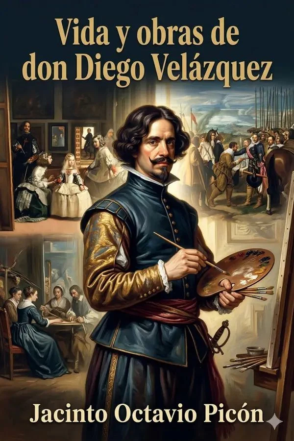Portada de Vida y obras de don Diego Velázquez, de Jacinto Octavio Picón