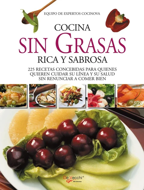 Portada de Cocina sin grasas rica y sabrosa
