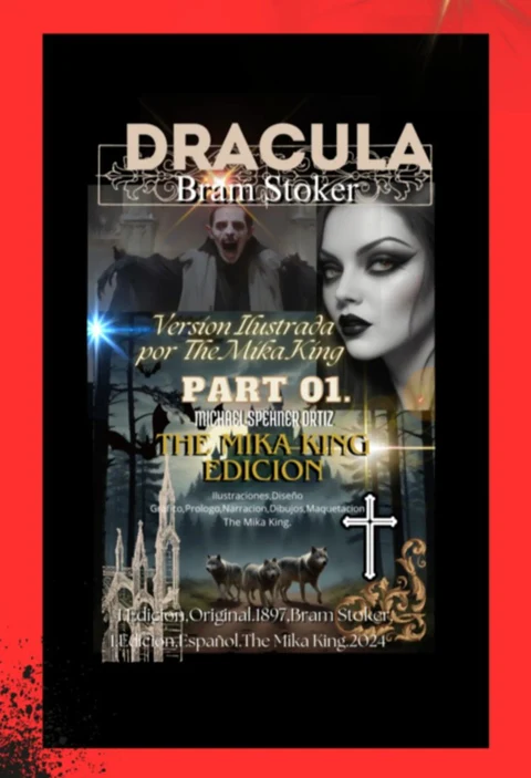 Portada de Dracula Bran Stoker Edicion The Mika King: Dracula De Bran Stoker Edicion The Mika King Ilustrada 2024 Español Parte 1