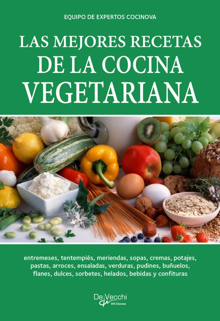 Portada de Las mejores recetas de la cocina vegetariana, de Equipo de expertos Cocinova