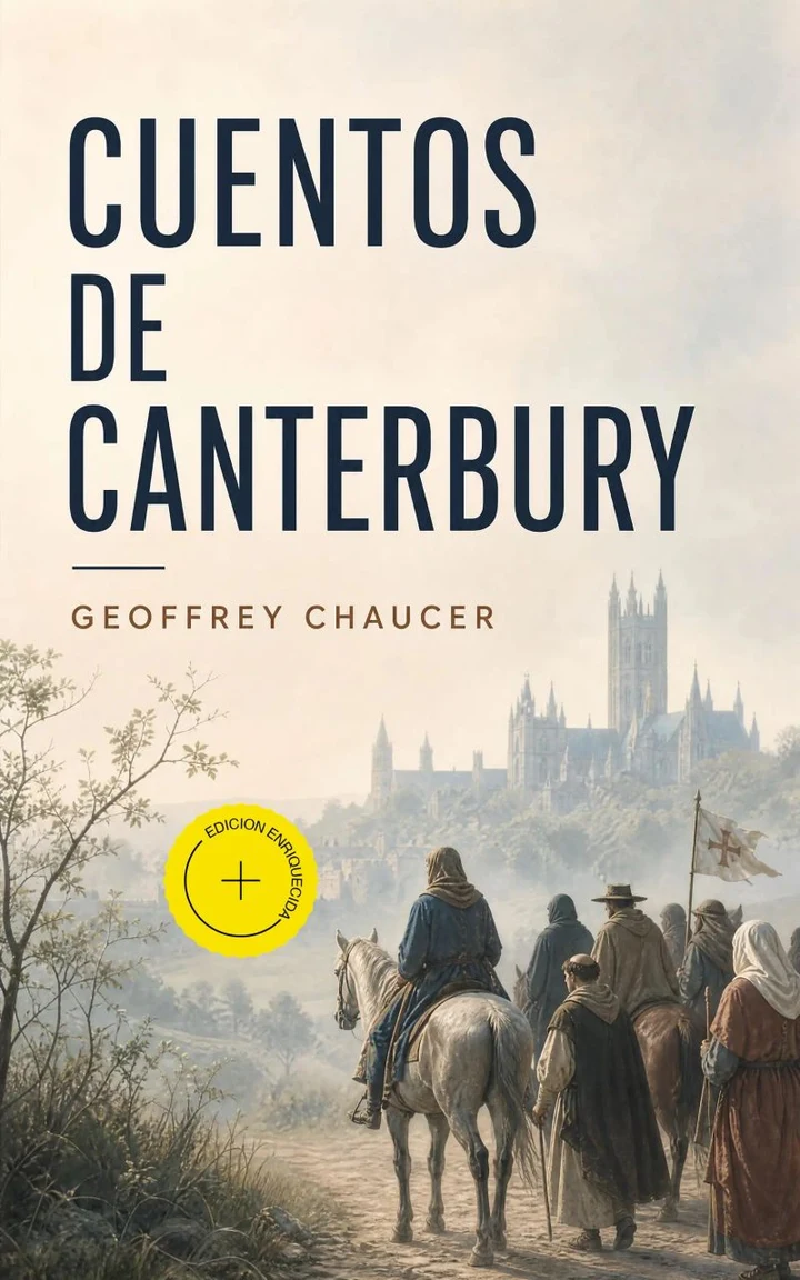 Portada de Cuentos de Canterbury (Anotado), de Geoffrey Chaucer