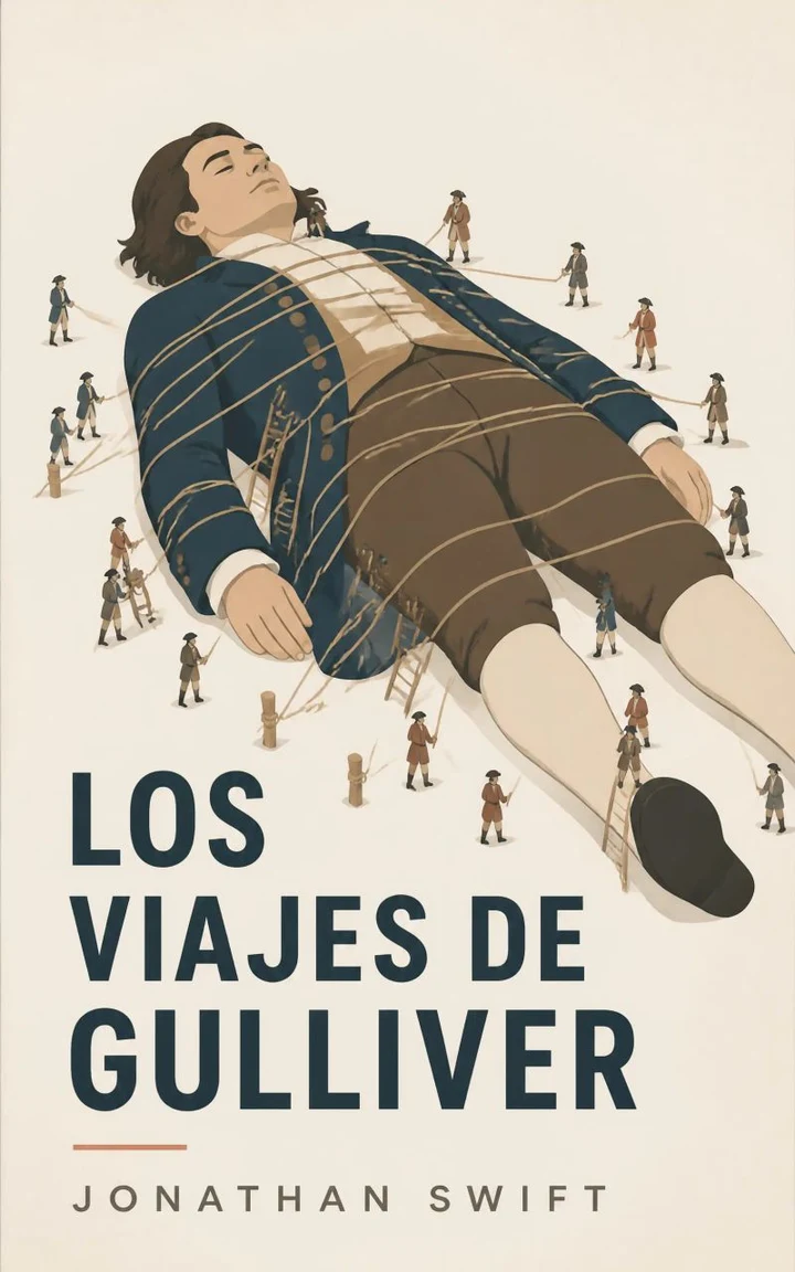 Portada de Los Viajes De Gulliver, de Jonathan Swift