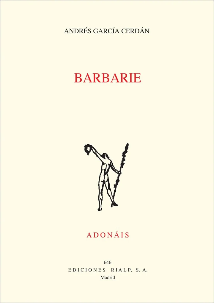 Portada de Barbarie, de Andrés García Cerdán