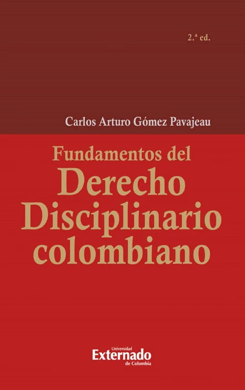 Portada de Fundamentos del derecho disciplinario colombiano, 2a edición