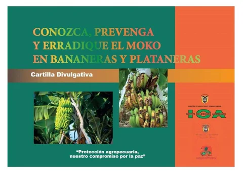 Portada de Conozca, prevenga y erradique el moko en bananeras y plataneras