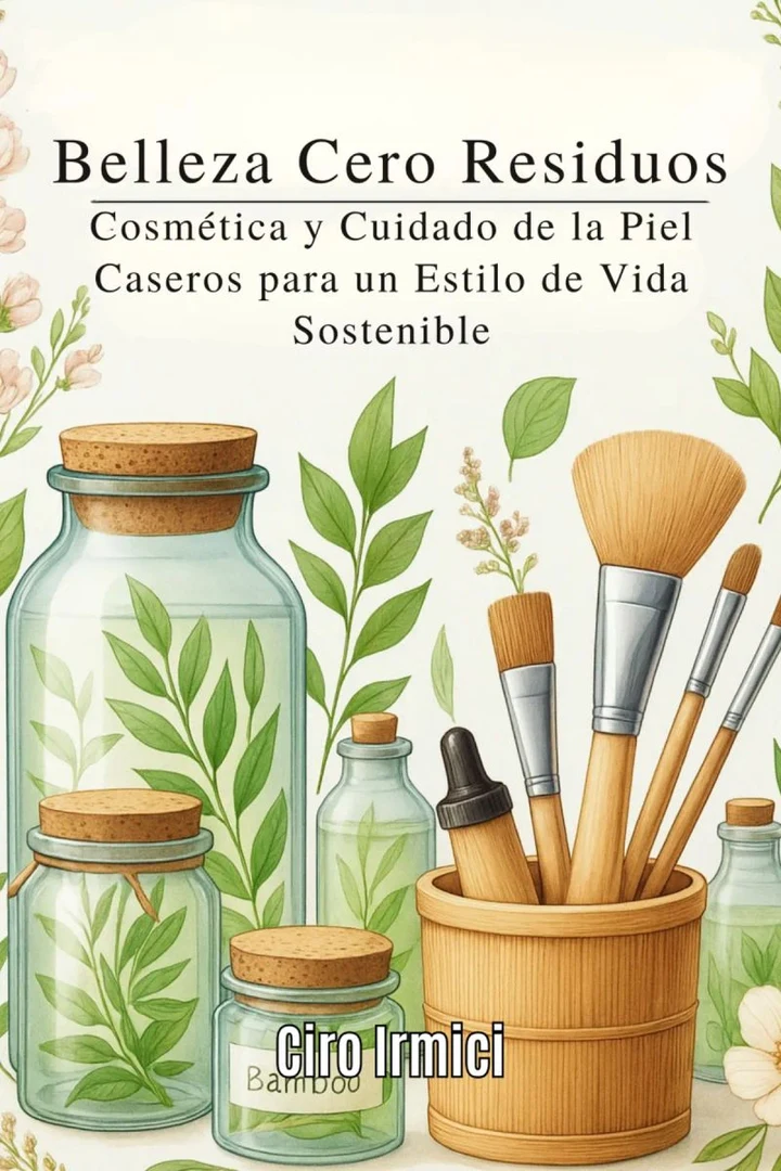 Portada de Belleza Cero Residuos: Cosmética y Cuidado de la Piel Caseros para un Estilo de Vida Sostenible, de Ciro Irmici