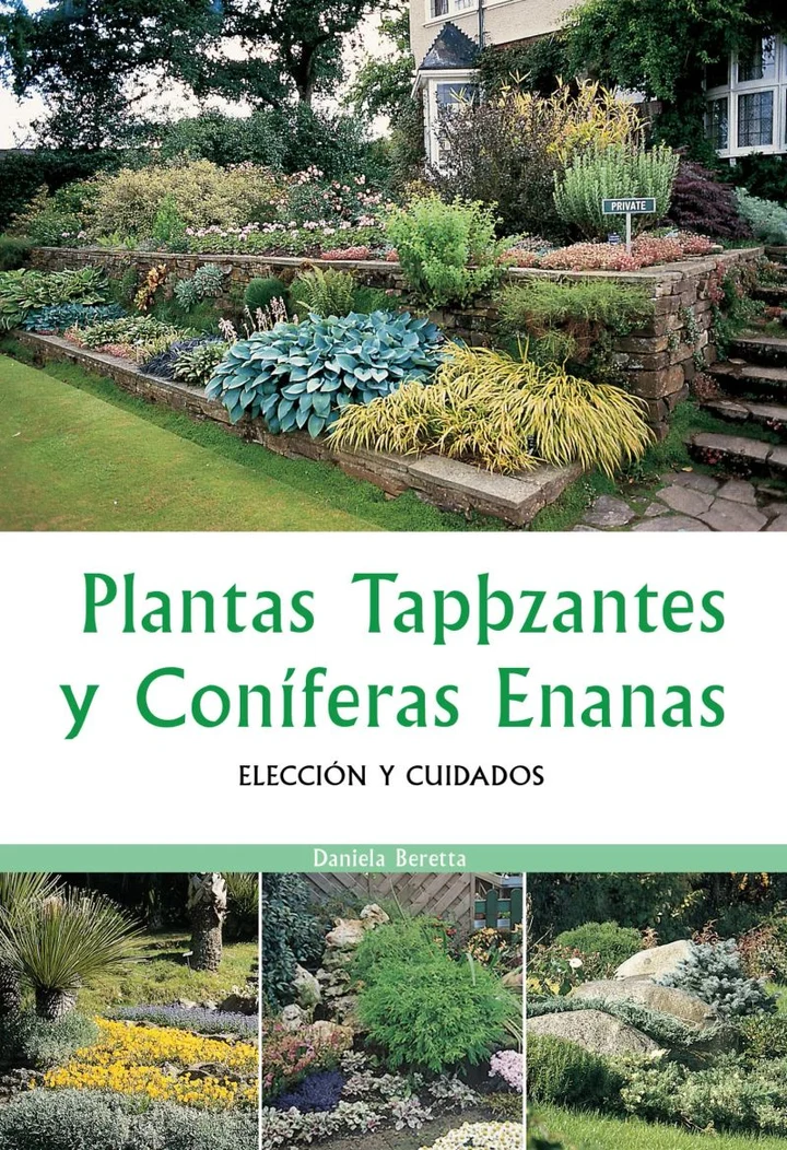 Portada de Plantas tapizantes y coníferas enanas, de Daniela Beretta