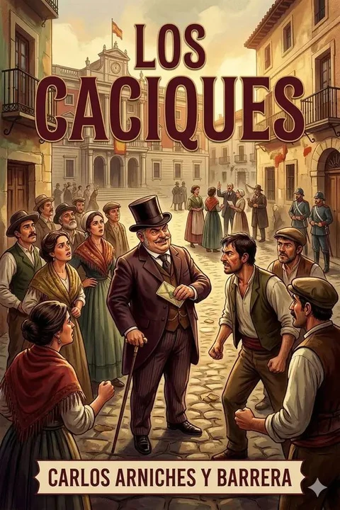 Portada de Los caciques / farsa cómica de costumbres de política rural