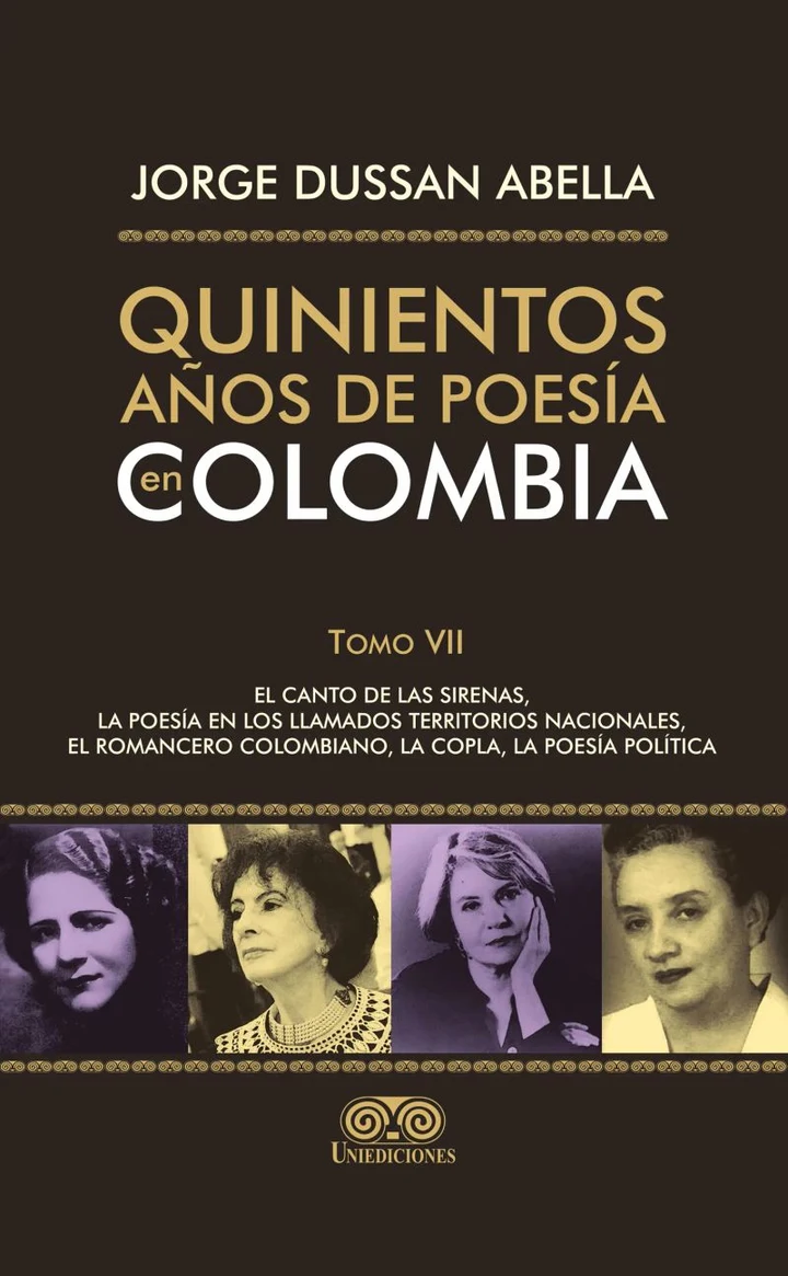 Portada de Quinientos años de poesía en Colombia Tomo VII, de Jorge Dussan Abella