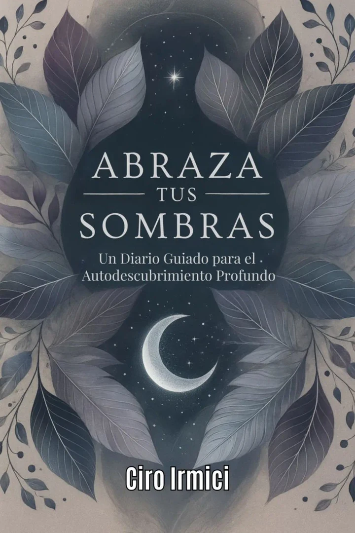 Portada de Abraza tus Sombras: Un Diario Guiado para el Autodescubrimiento Profundo, de Ciro Irmici