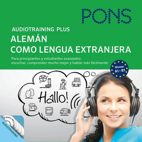 Portada de PONS Audiotraining Plus - Alemán como lengua extranjera