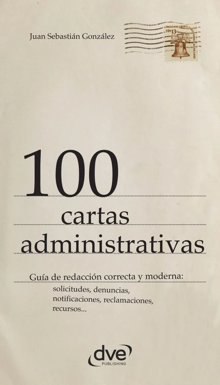 Portada de 100 cartas administrativas, de Juan Sebastián González