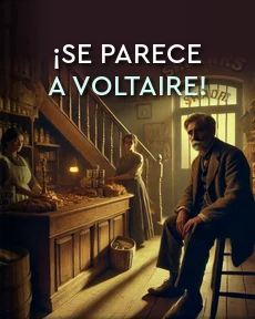 Portada de ¡Se parece a Voltaire!, de Moreno Godino, Florencio