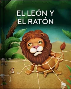 Portada de El león y el ratón, de Esopo
