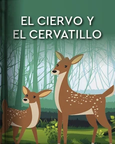 Portada de El Ciervo y el Cervatillo, de Esopo