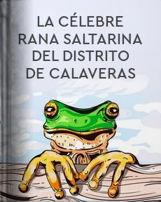 Portada de La célebre rana saltarina del distrito de Calaveras