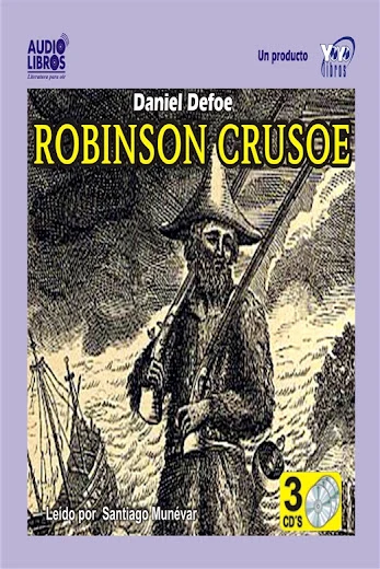 Portada de Robinson Crusoe, de Defoe Daniel