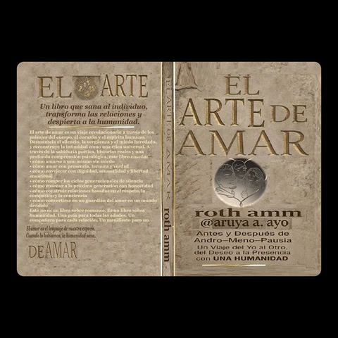 Portada de EL ARTE DE AMAR. Antes y después de Andro–Meno–Pausia: Un viaje del yo al otro, del deseo a la presencia — con una sola humanidad